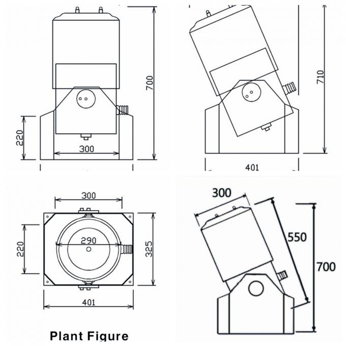 5m Distance 8000L/H 22mm Laminar Fountain Nozzle 1