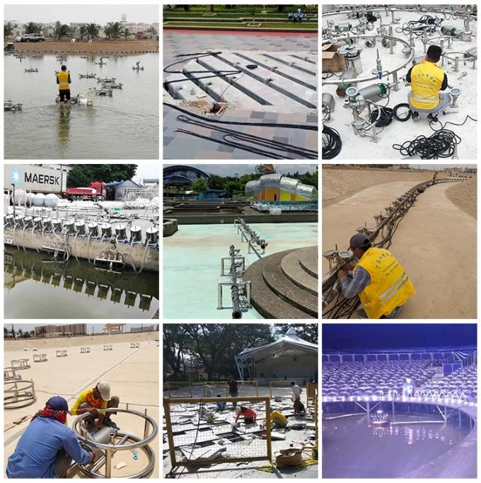 SGS Pool Fountain Accessories 1.5" DN40 SS Frothy Foam Jet Nozzle 4