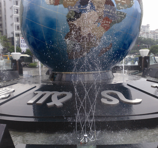 Chrome Pool Fountain Accessories 1.5" DN40 Rotating Nozzle 0