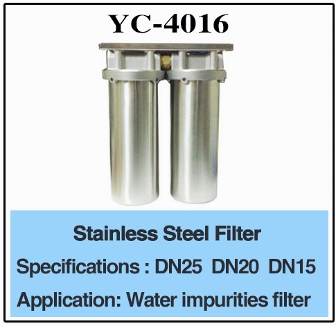 3/4" DN25 DN20 Stainless Steel Water Filter 0