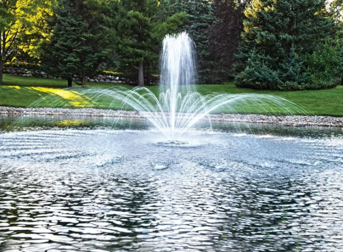 High Spray Floating 90mm Pond Musical Water Fountain 3