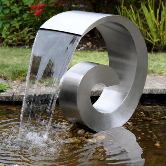 Polished ROHS Stainless Steel Waterfall Jet For Water Park 1