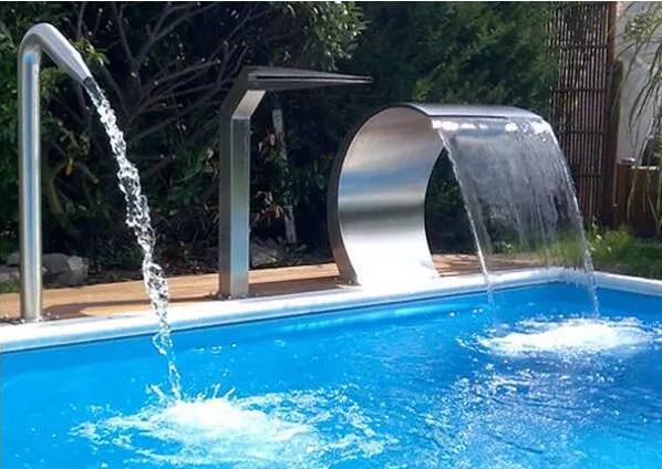 Stainless Steel 9 Holes Pool Waterfall Equipment 1