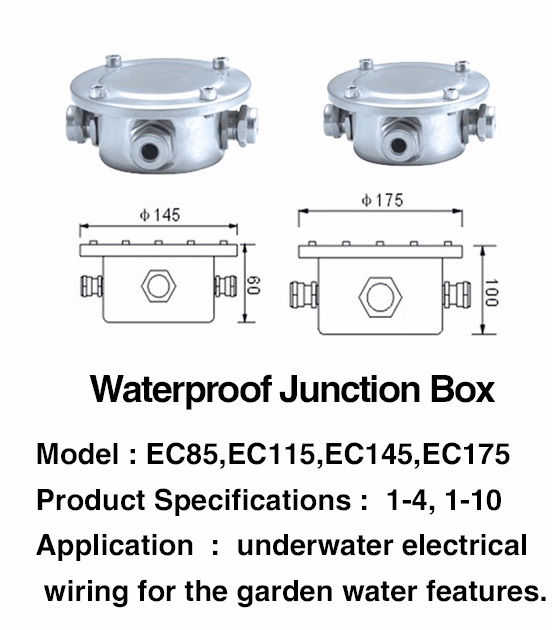 Stainless Steel Dia 145mm 175mm Ip68 Waterproof Junction Box 0