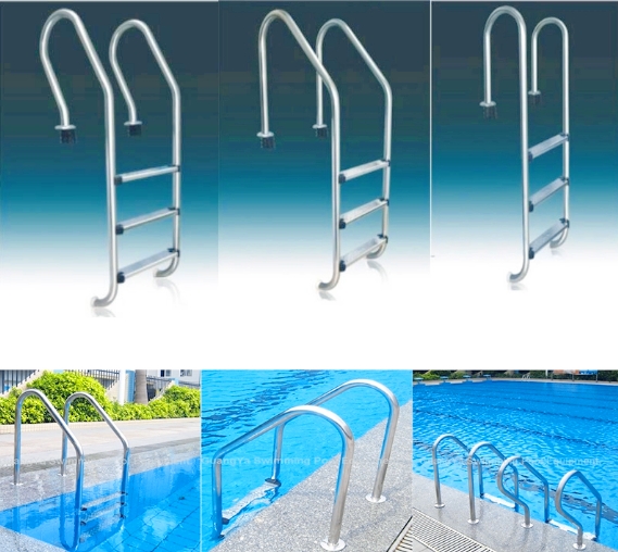 4 Steps 1.0mm Stainless Steel Swimming Pool Ladder 3