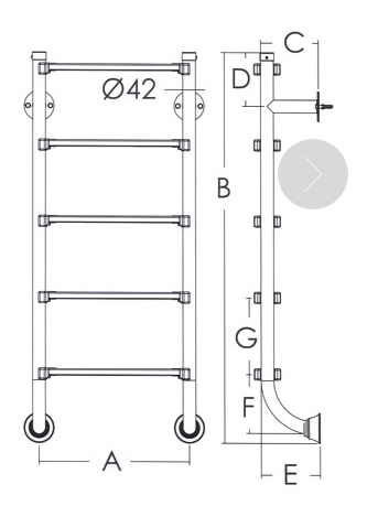 3 Steps 1.2mm 316 Stainless Steel Swimming Pool Ladder 2