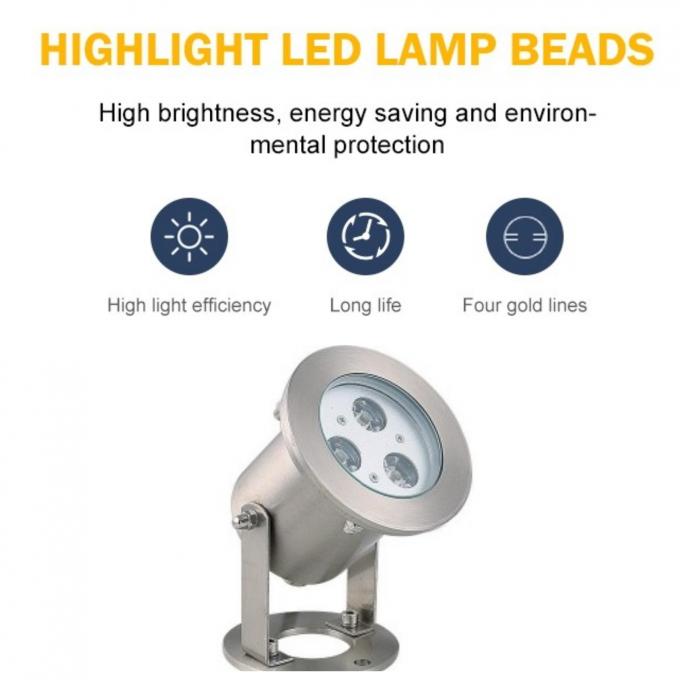 Pool Fountain 7000K 3W Waterproof Underwater LED Lights 0