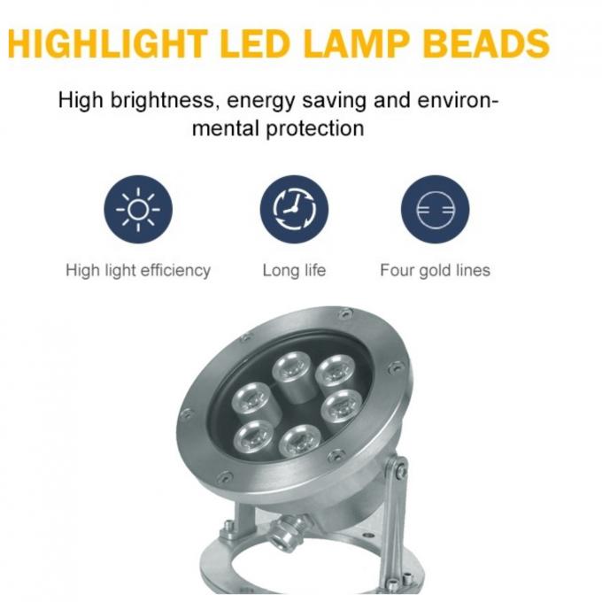 Stainless Steel IP68 100W Waterproof Underwater LED Lights 0