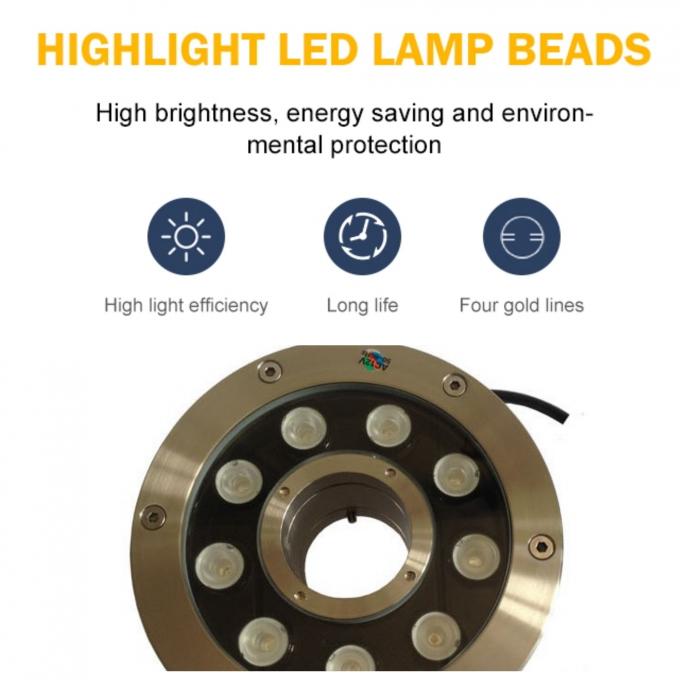15W Pond IP68 Waterproof Fountain Lights 1