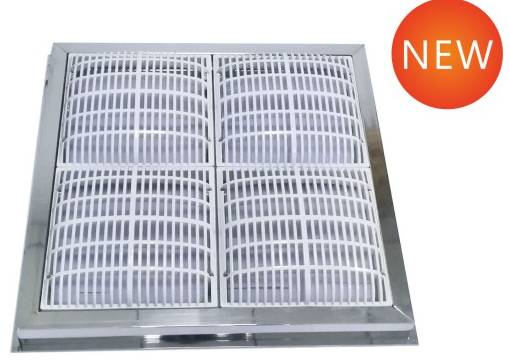 SS304 490x490mm Above Ground Pool Floor Drain 0