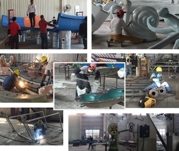 Kids Water Park Equipment 8000x8000mm Fiberglass Water Slide 3