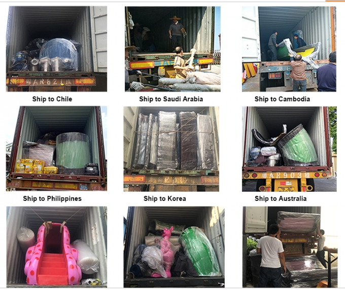 TUV Anti UV Fiberglass Caterpillar Aqua Water Slides 3