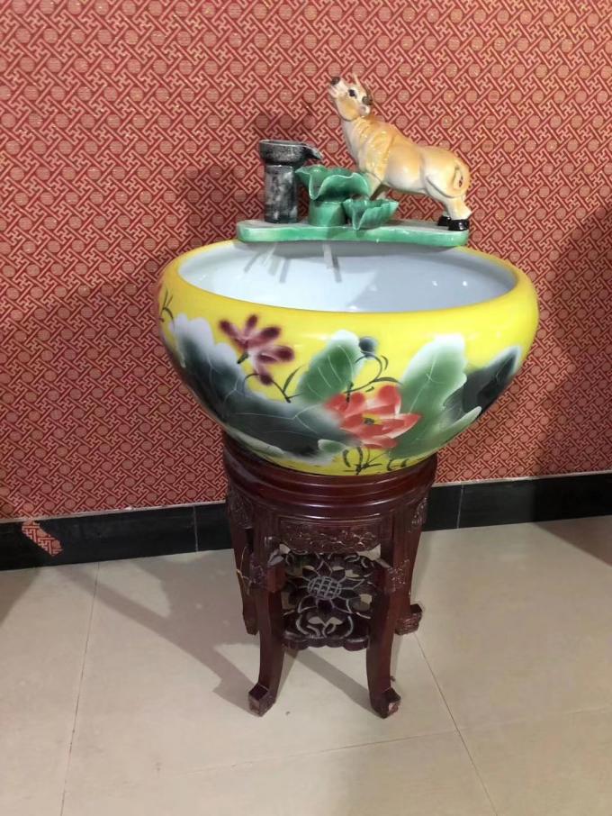 Aquariums Accessories Lotus Pattern CCC Koi Fish bowl 0