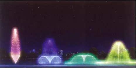 2.5 Inch Multi Chageable Flower Water Spray Fountain Jet Nozzle 2