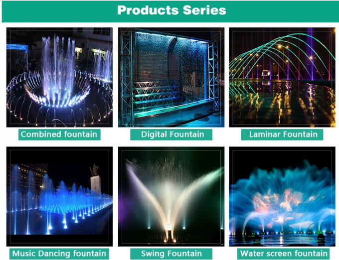 4M3/H Stainless Steel Fountain Laminar Jet 3x3W LED RGB Lighting 3