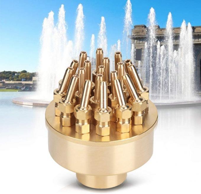 Brass DN40 1 1/2" 3 Layers Blossom Fountain Jet Nozzle 2