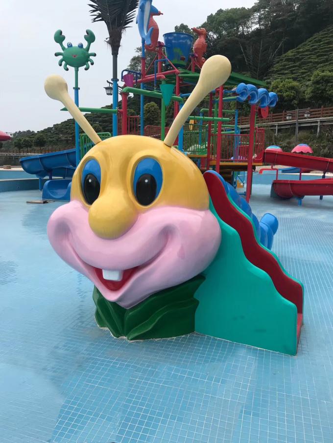 TUV Children Playground Ship Water Slide For Backyard Resort 2