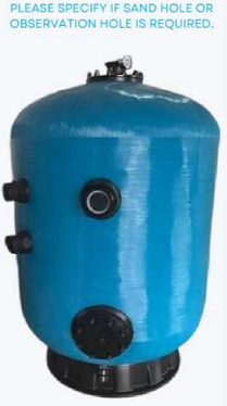 SL700-H1500 Deep Bed Swimming Pool Sand Filter 0