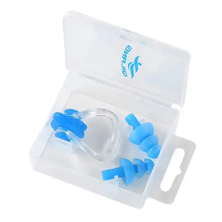 h21643f93cb5c451a872fbde2bc67759db-jpg_720x720q50 Soft Silicone Nose Clip Water Sports Protective Swimming Nose Clip Diving Earplugs