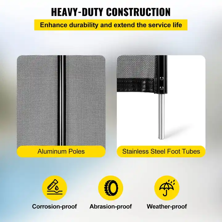 h2943941ee69a42b7ab6e0f3b197a793fp-jpg_720x720q50 Custom DIY Temporary Portable Folding Child Removable Plastic Vinyl PVC Panel Mesh Swimming Safety Pool Fence with Lockable Gate