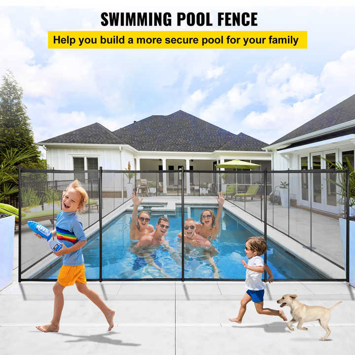 h2961013f57524b1a87404c1e4c1eee3a9-jpg_720x720q50 Custom DIY Temporary Portable Folding Child Removable Plastic Vinyl PVC Panel Mesh Swimming Safety Pool Fence with Lockable Gate