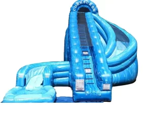 Commercial inflatable Cork Screw water slide toboganes de agua high quality inflat swim pool jumping castles water slides
