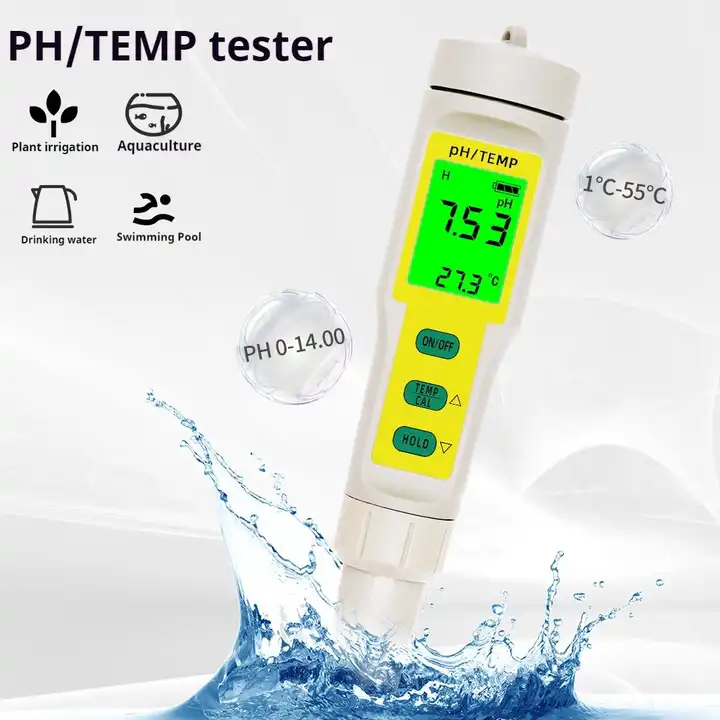 h5662f4b3c8764e70b41d5184f0cd949dy-jpeg_720x720q50 Compact pH Tester and Temperature Meter for Water Quality Analysis in Fish Tanks and Swimming Pools