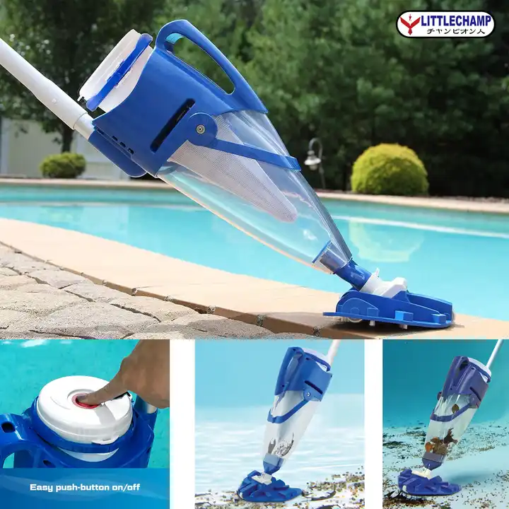 h66918d272f65478ca0b3fe4a4f2998e53-jpg_720x720q50 POOL BLASTER Centennial Cordless Pool Vacuum w/Pole Set - XL Debris Capacity & Advanced Filtration, Handheld Rechargeable