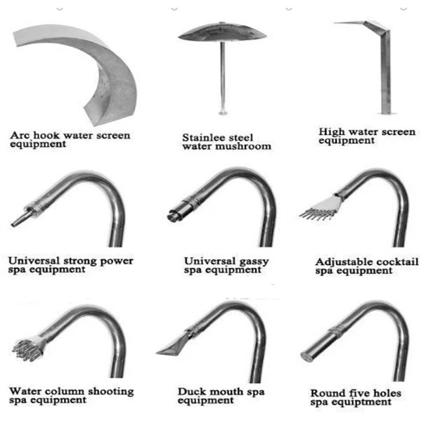 Hight Quality Stainless Steel Mini Garden Water Waterfalls Swimming Pool Waterfall Fountain