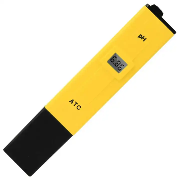 Digital pH Meter, Hydroponic Nutrient Digital pH Meter with 2 Pack of Calibration Solution Mixture Included, Accurate Test PH09
