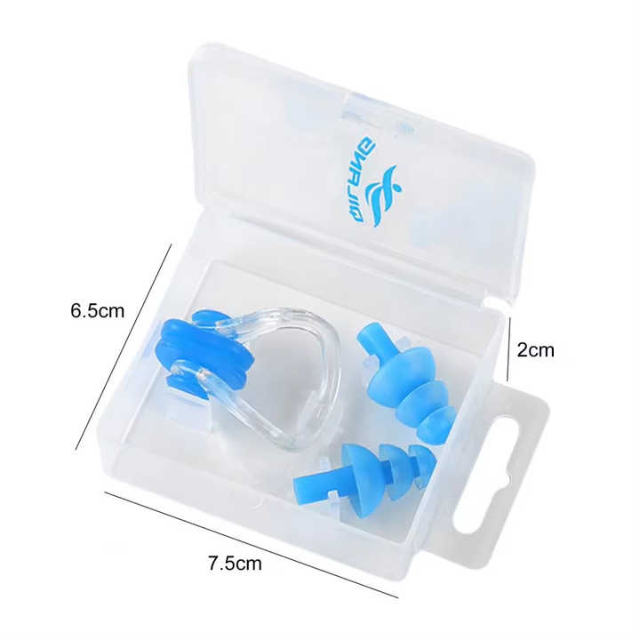 h8e3b14b9990b48b481d7757251caa4584-jpg_720x720q50 Soft Silicone Nose Clip Water Sports Protective Swimming Nose Clip Diving Earplugs