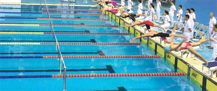 Factory Direct Swimming Pool Equipment Float Line Scratch Proof Lane Line Floating Lane Rope 25 Meter Swimming Pool Racing Lane