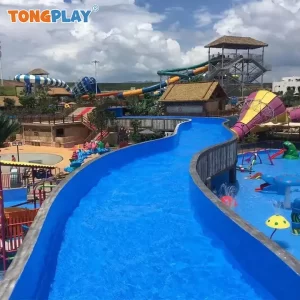 Custom Design Skin Raft Water Playground Outdoor Water Park Swimming Pool Lazy River With Wave Making Machine