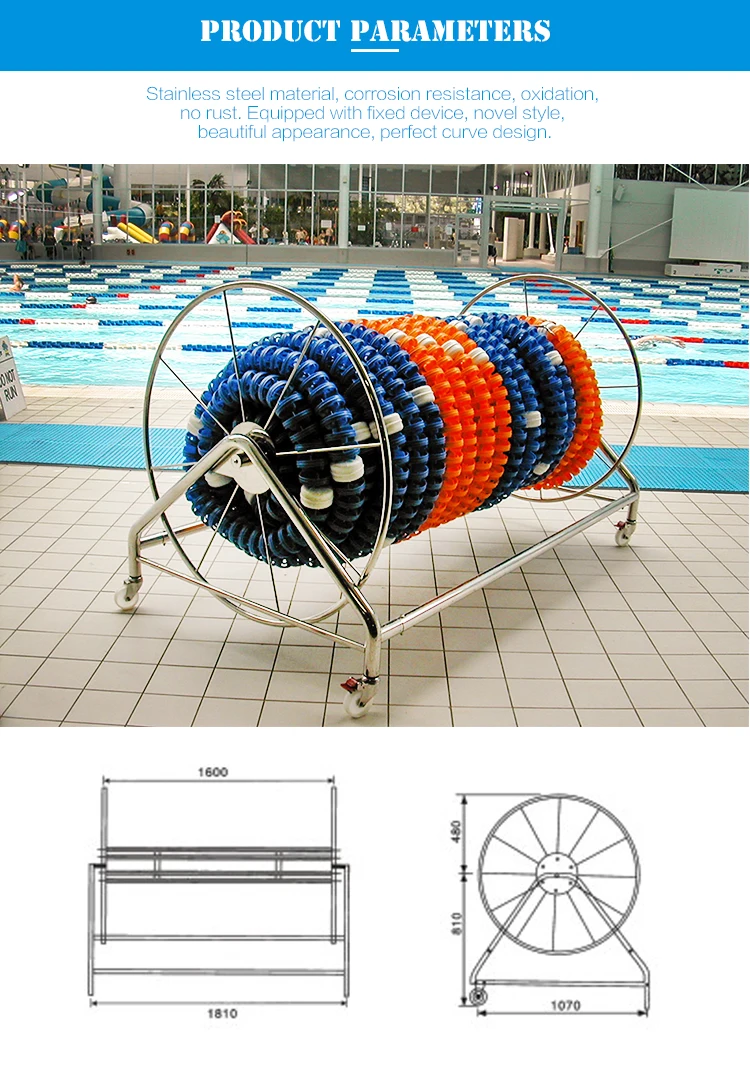 Float Line Rollers, Swimming Pool Lane Rope Reel