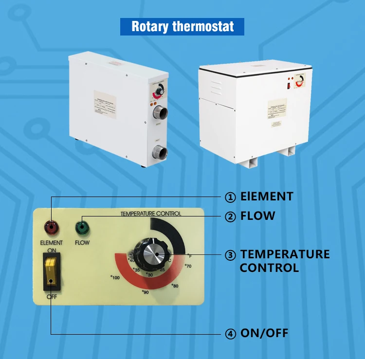 China Factory Price 48W Swimming Pool Spa Heater