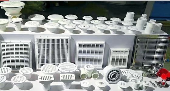 Plastic Swimming Pool Accessories Main Drain Gate / ABS Pool Accessory Gutter Drain