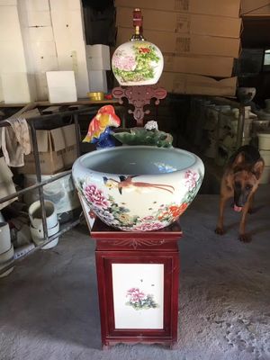 pd30842895-home_decoration_sgs_koi_fish_bowl_with_peony_pattern Home Decoration SGS Koi Fish Bowl With Peony Pattern