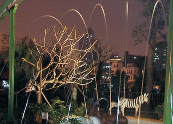 Indoor DMX Colorful LED Lights Laminar Fountain Nozzle Jumping Jets