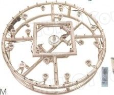 Round Style Indoor 1m Small Musical Fountain Project