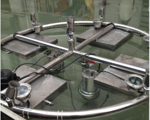 Colorful Lighted 1m SS304 Outdoor Musical Fountain Project