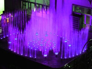 Led Colorful 4m Indoor Musical Fountain Project