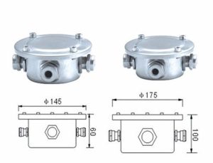 Stainless Steel Dia 145mm 175mm Ip68 Waterproof Junction Box