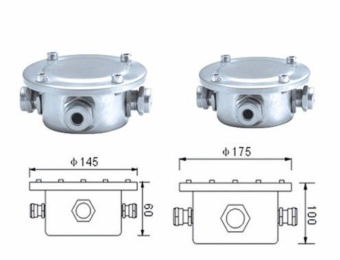 Stainless Steel Dia 145mm 175mm Ip68 Waterproof Junction Box