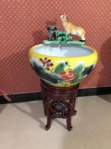 Aquariums Accessories Lotus Pattern CCC Koi Fish bowl