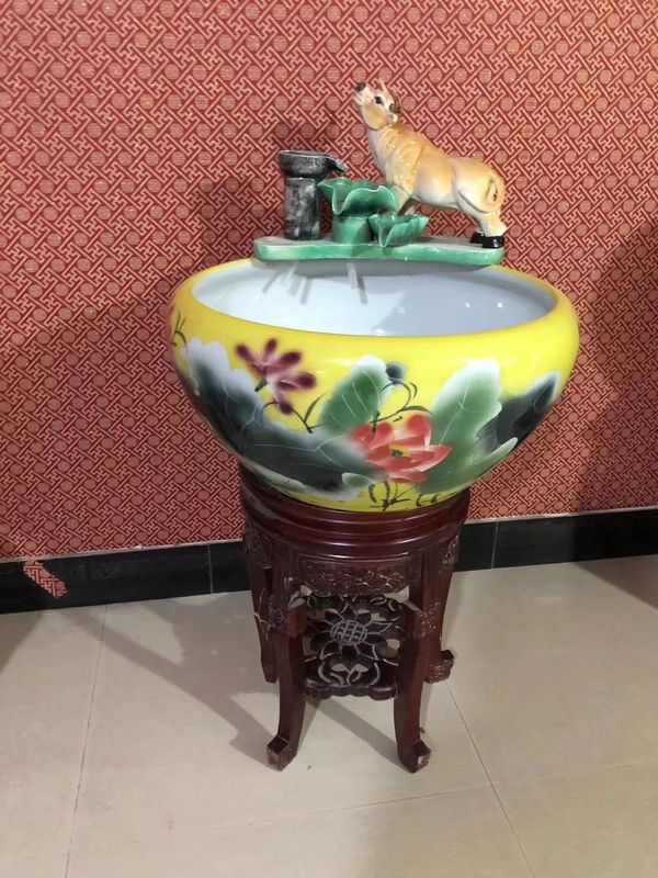 Aquariums Accessories Lotus Pattern CCC Koi Fish bowl