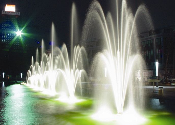 Brass Chrome DN25 15m3/h Blossom Dancing Fountain Nozzles