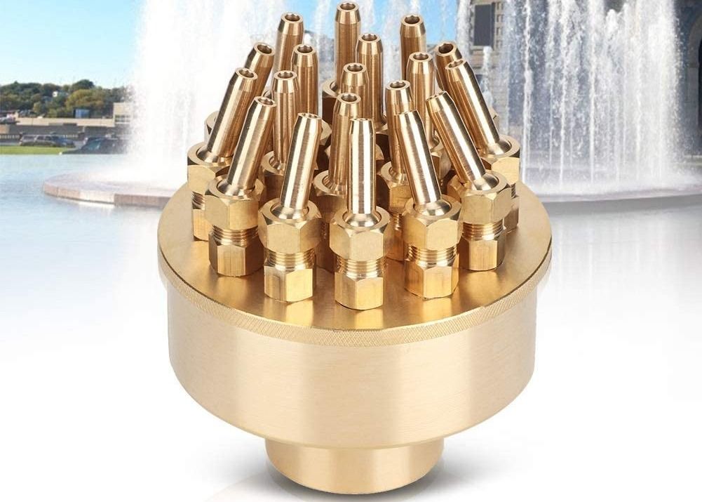 Brass DN40 1 1/2" 3 Layers Blossom Fountain Jet Nozzle
