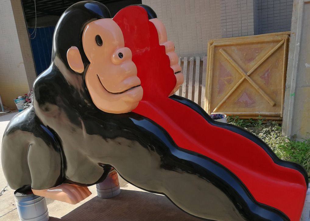 2800*1000*1600mm Monkey Water Slide For Swimming Pool